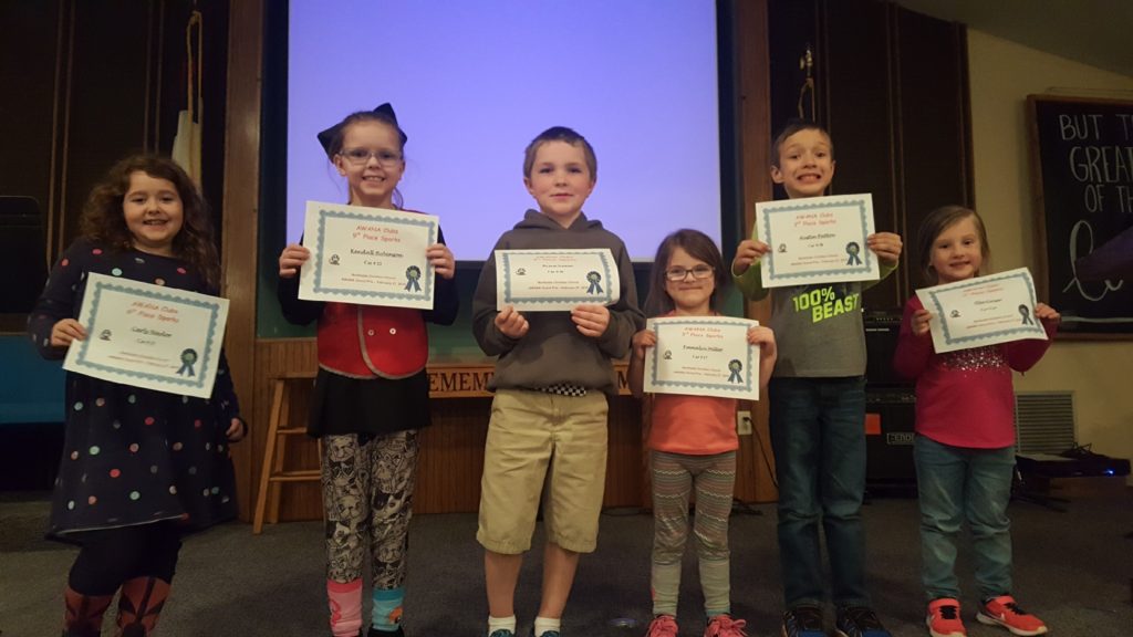 AWANA pinewood derby race awards